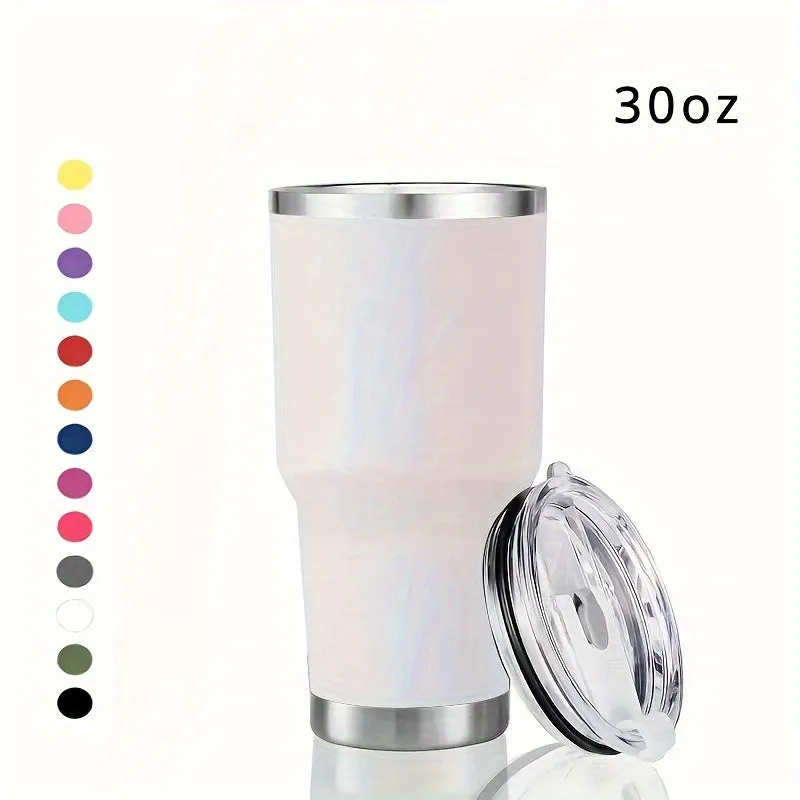 1pc 30oz Premium Insulated Stainless Steel Travel Tumbler - Keeps Drinks Hot/Cold for Hours, Spill-Proof Lid, Magnetic Closure, Durable, BPA-Free, Thermal Drinkware for Coffee, Tea, Water, and Juice - Perfect for Outdoor, Office, and Daily Use