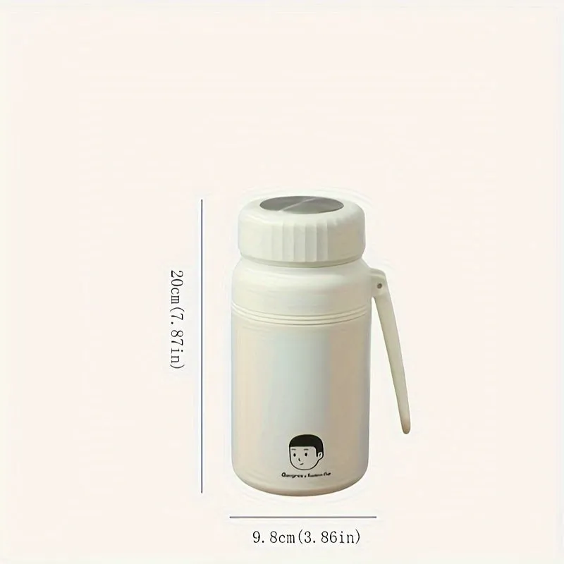 1pc Large Capacity Insulated Water Cup - Durable Stainless Steel Construction, Double-Walled Insulation, Built-in Tea Filter, Perfect for Outdoor Activities - Single Unit for Personal Use