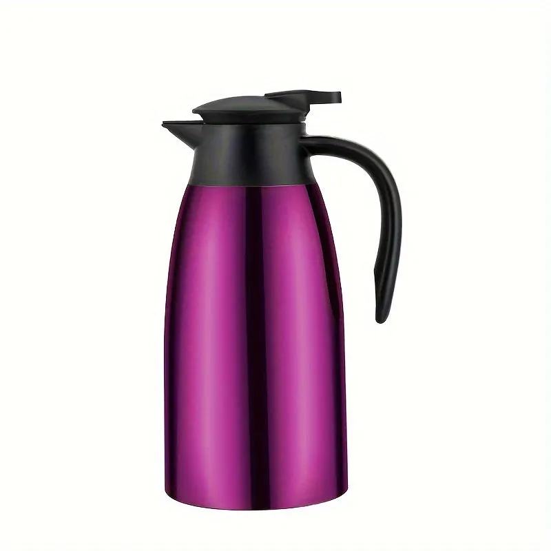 1pc Premium 304 Stainless Steel Insulated Vacuum Bottle - Double Wall Thermo Water Jug for Coffee & Tea, Long-Lasting Heat/Cold Retention, Perfect for Home, Office, RV, Outdoor Adventures, Picnic & Travel - Stylish & Durable
