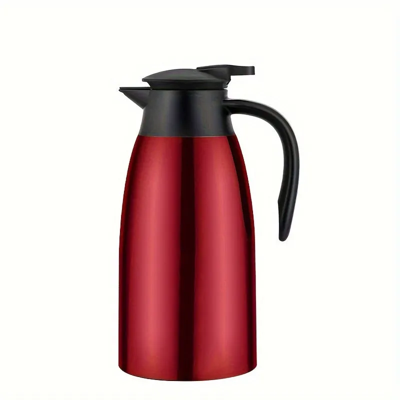 1pc Premium 304 Stainless Steel Insulated Vacuum Bottle - Double Wall Thermo Water Jug for Coffee & Tea, Long-Lasting Heat/Cold Retention, Perfect for Home, Office, RV, Outdoor Adventures, Picnic & Travel - Stylish & Durable
