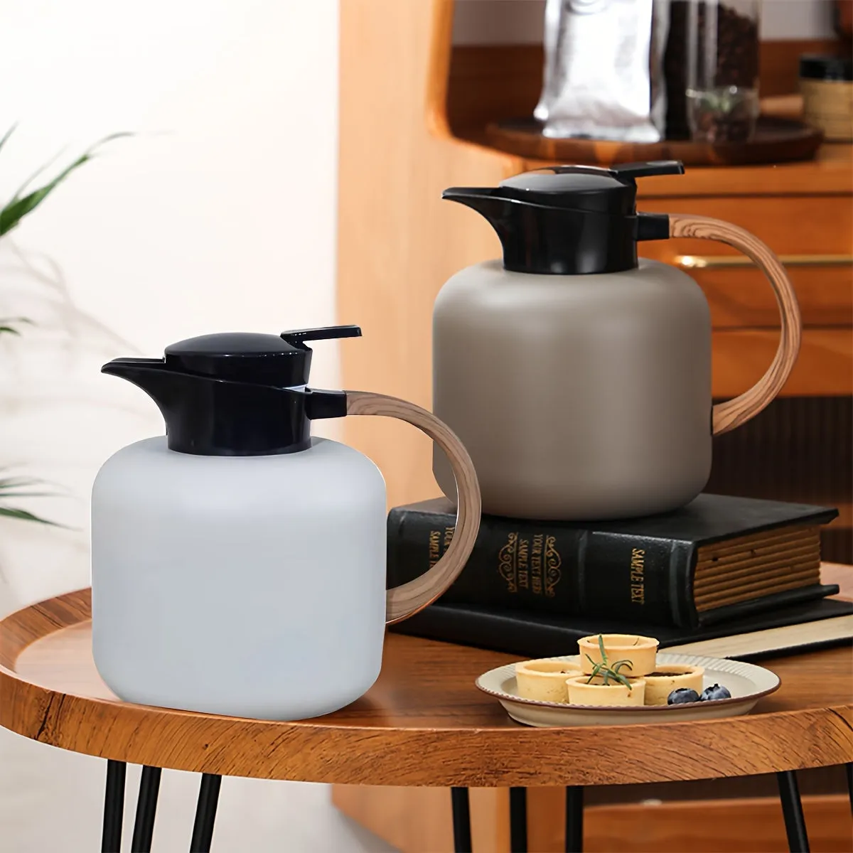 1pc Thermal Coffee Carafe - Double-Walled, Vacuum Insulated, Stainless Steel Flask for Hot and Cold Beverages - Perfect for Water, Tea, Coffee, and More, Durable Drinkware with Leak-Proof Lid