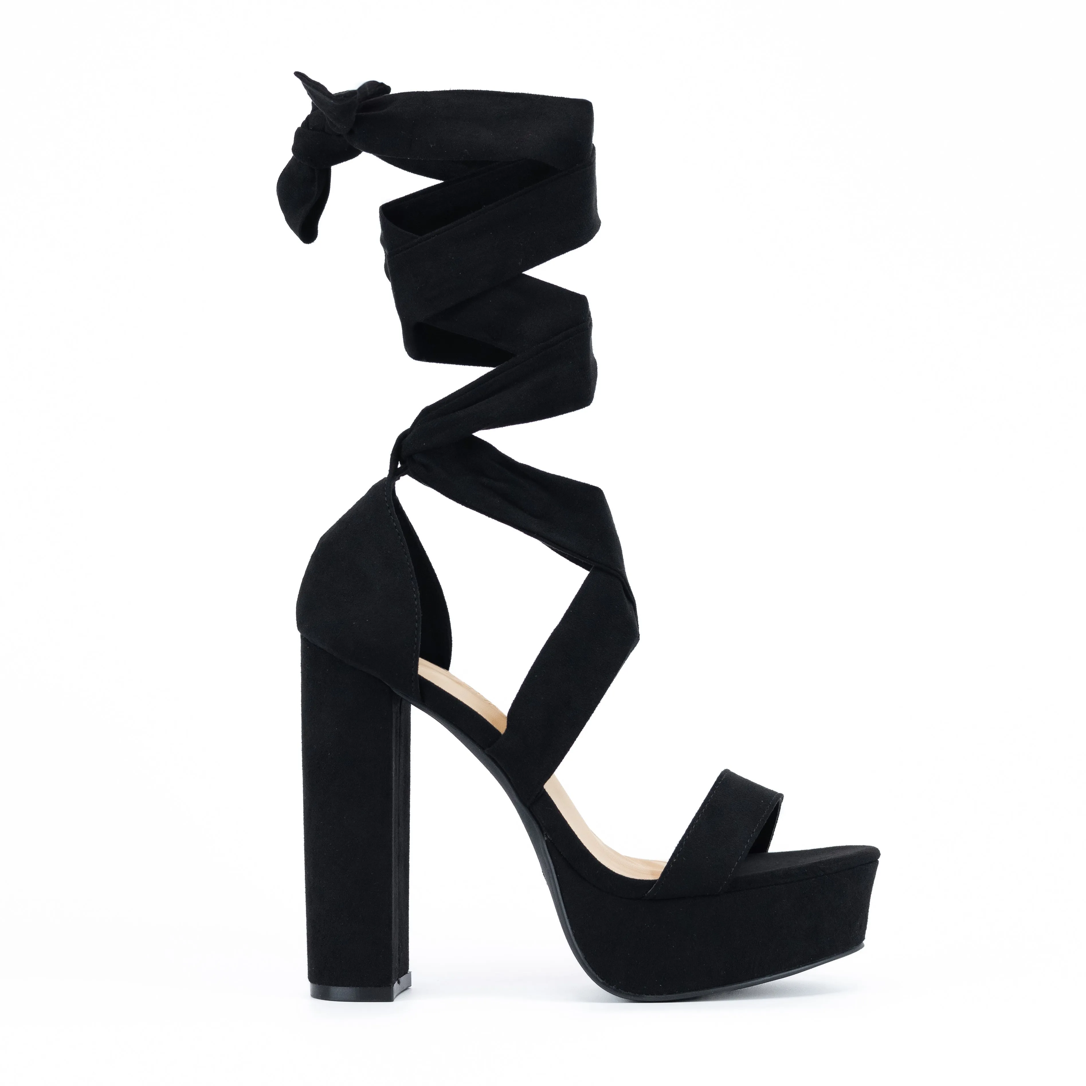 Alice - Lace Up Platform High Heels, Premium Suede Material, Elegant Party Shoes, Chic & Comfortable, Perfect for Evening Events or Special Occasions