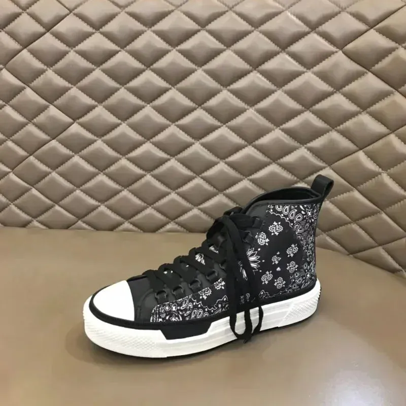 Amoris Flower High Top Versatile Black Sneakers