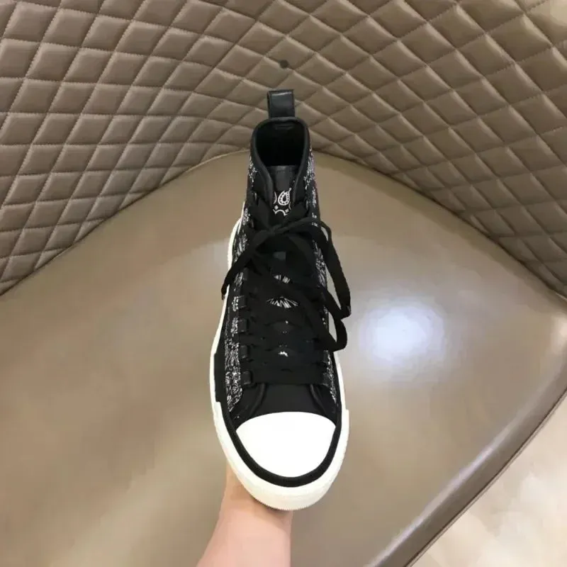 Amoris Flower High Top Versatile Black Sneakers