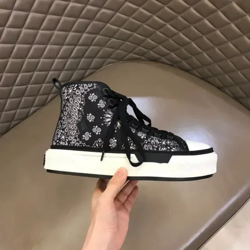 Amoris Flower High Top Versatile Black Sneakers