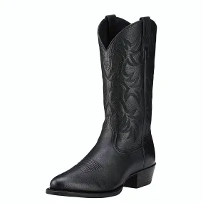 Ariat Men's Heritage Western R-Toe Black