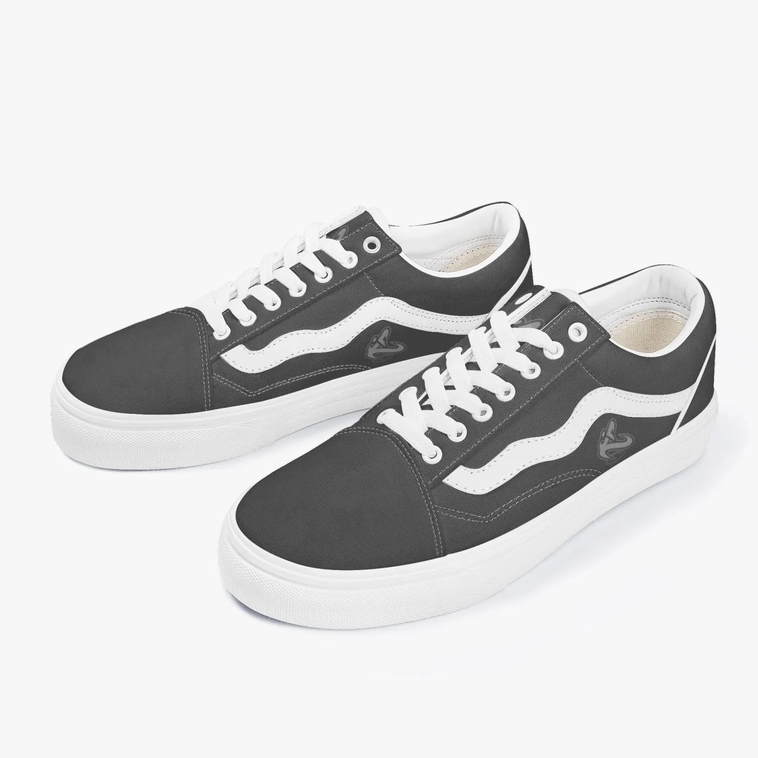 Athletic Apparatus Grey Trendy Low-Top Canvas Sneakers