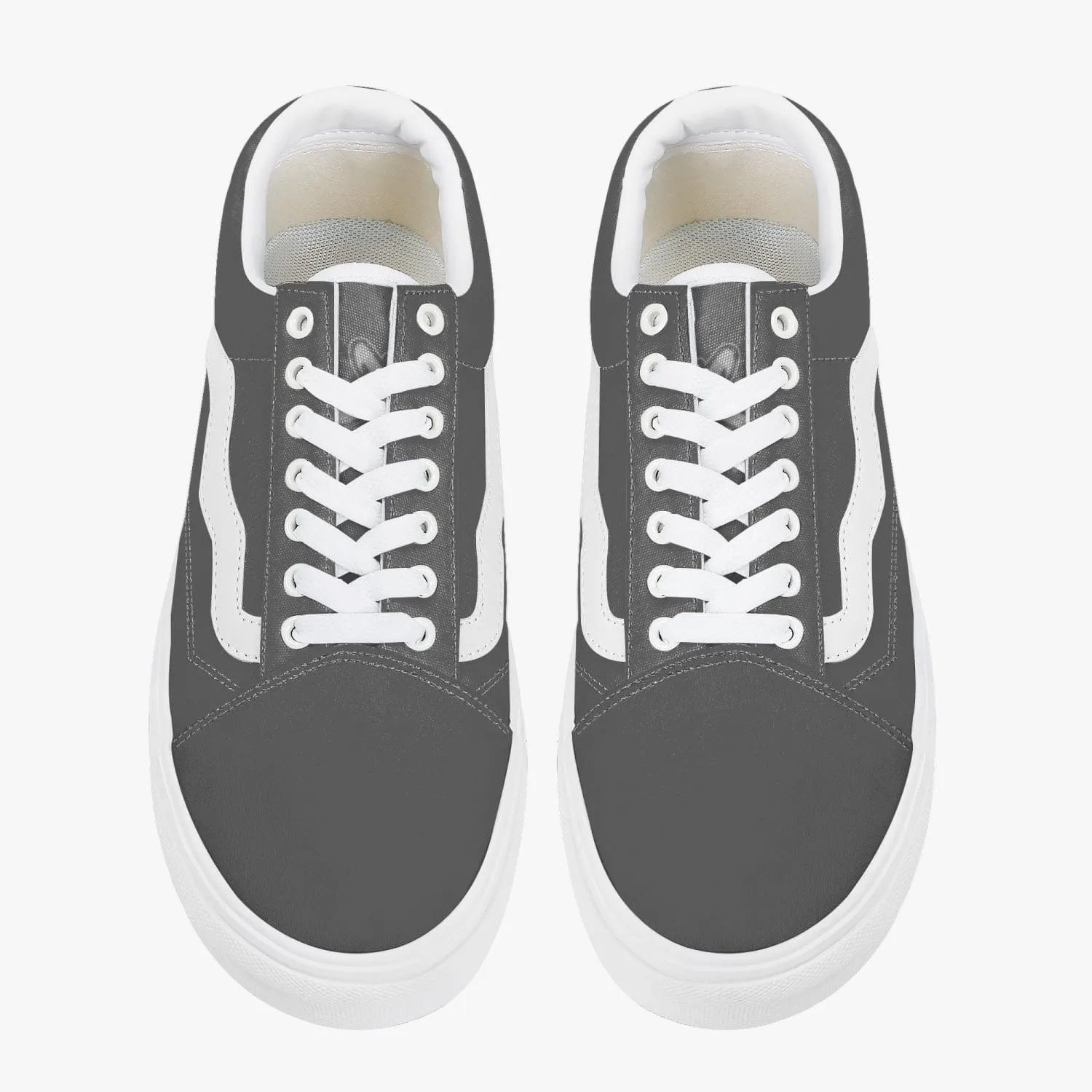 Athletic Apparatus Grey Trendy Low-Top Canvas Sneakers