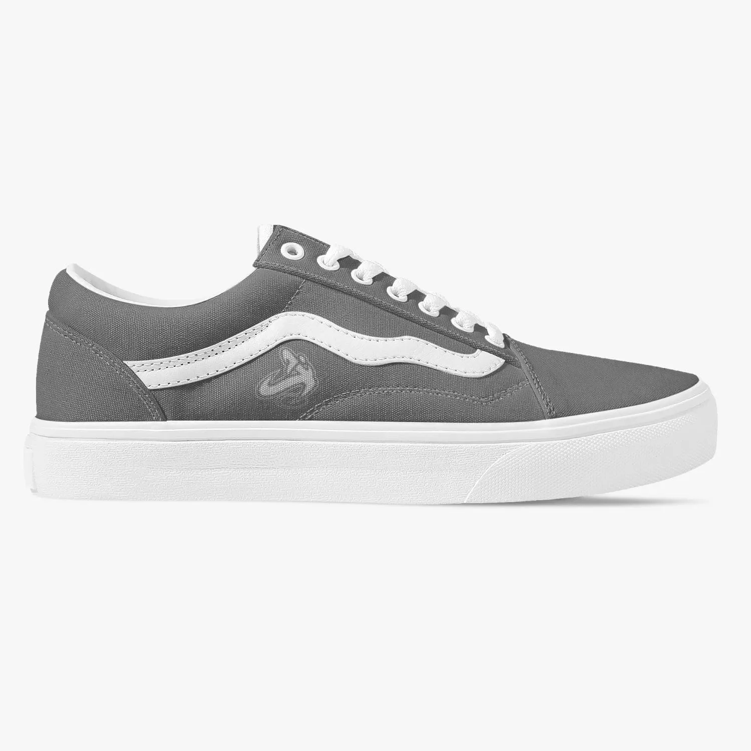 Athletic Apparatus Grey Trendy Low-Top Canvas Sneakers