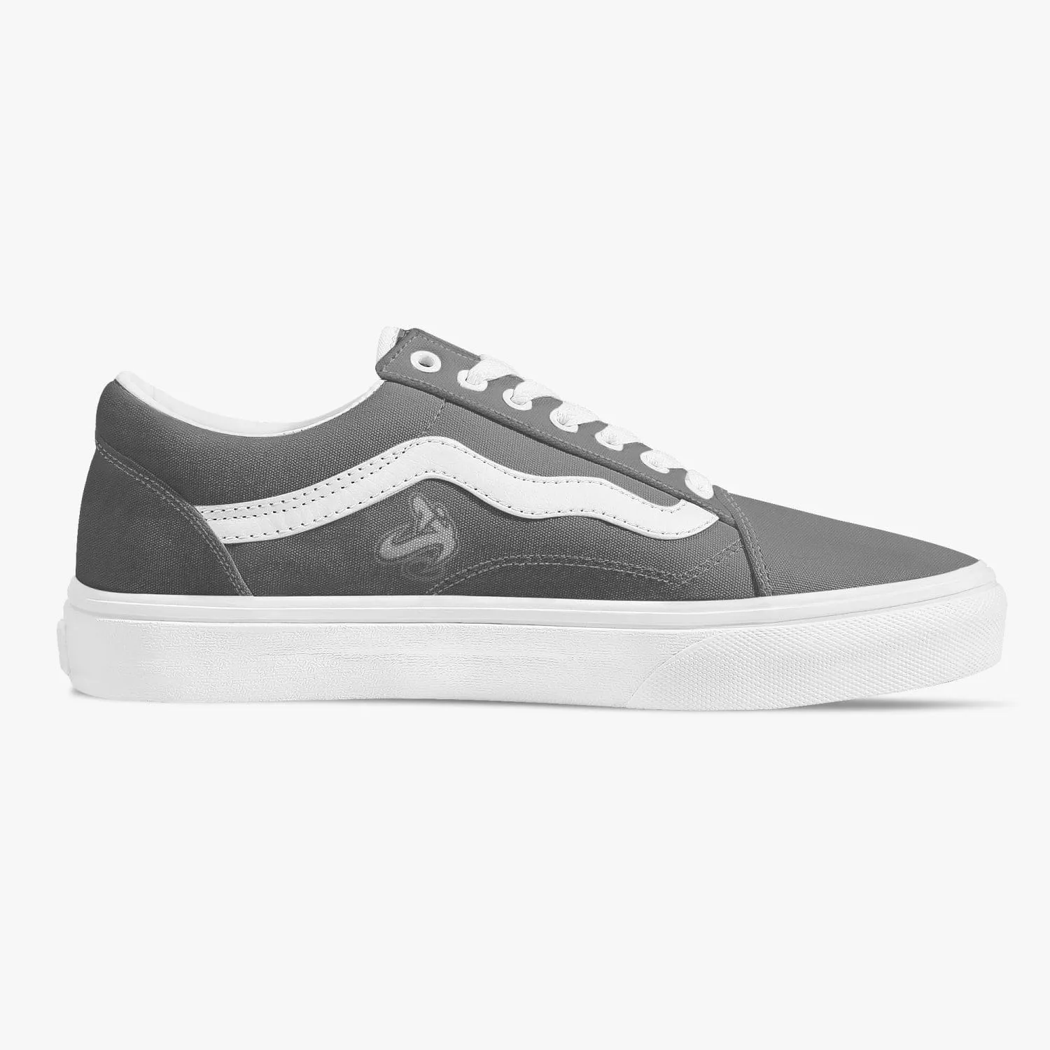 Athletic Apparatus Grey Trendy Low-Top Canvas Sneakers