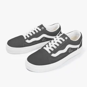 Athletic Apparatus Grey Trendy Low-Top Canvas Sneakers