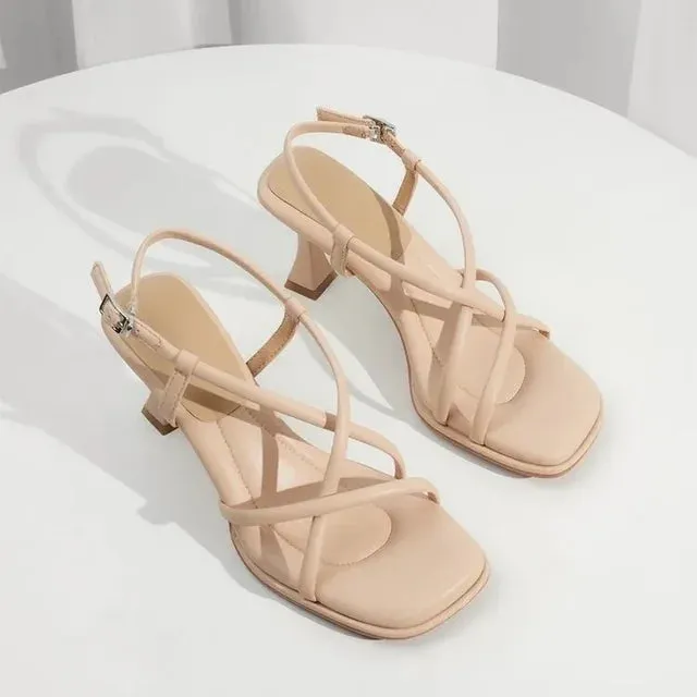 Bryony - Elegant Women's Thick Heel Sandals