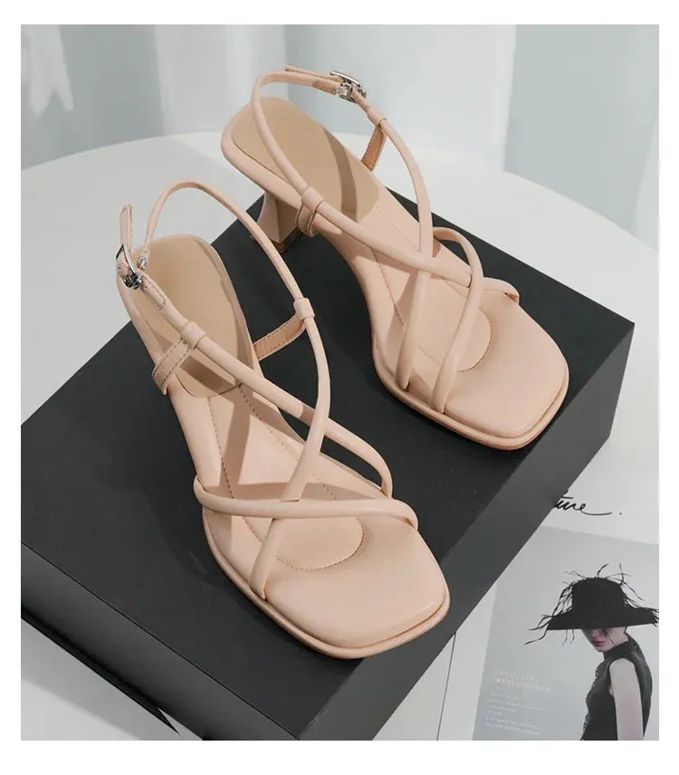 Bryony - Elegant Women's Thick Heel Sandals