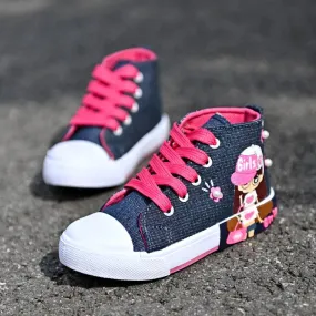 Canvas Cartoon Animation Denim Sneakers - GlamzLife