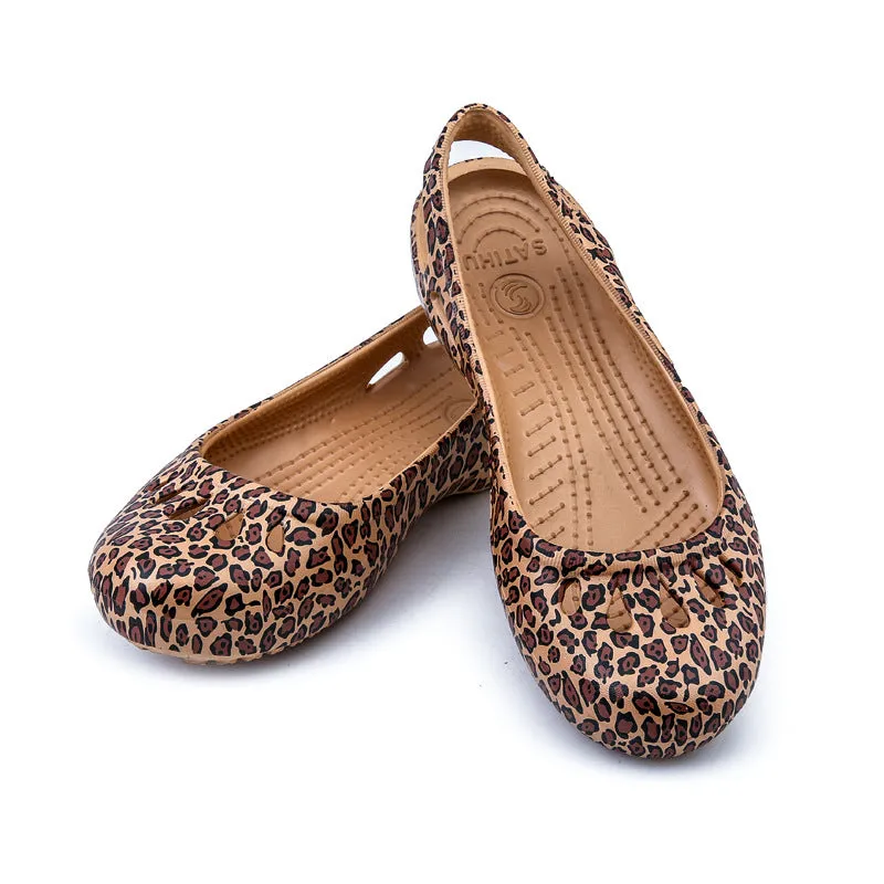 Chic Hole women's leopard sandals