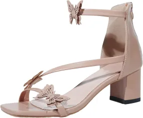 Chunky Heels for Women Open Toe Block Heeled Mid Heels Sandals with Ankle Strap Pumps Wedding Sandals Dress Shoes
