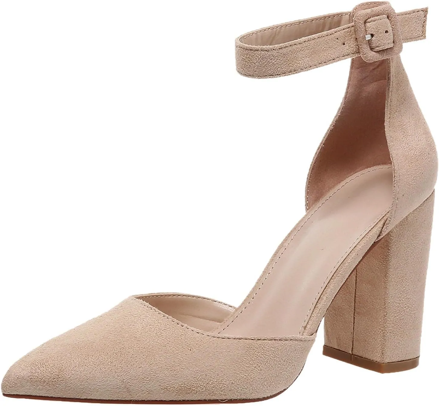Chunky Heels for Women Open Toe Block Heeled Mid Heels Sandals with Ankle Strap Pumps Wedding Sandals Dress Shoes