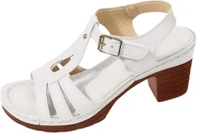 Chunky High Heels Sandals for Womens 2025 Open Toe Solid Color Hollow Classic Casual Chunky Heeled Sandals Summer T-strap Adjustable Ankle Strap Summer Fashionable Comfy Dressy Heel Sandal