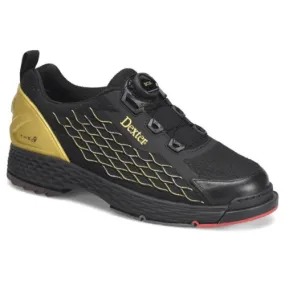 Dexter Mens THE C9 Knit BOA Black/Gold Bowling Shoes