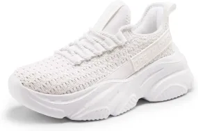 DREAM PAIRS Women's Platform Chunky Fashion Sneakers Slip on Walking Stylish Lightweight Classic Casual Sneaker