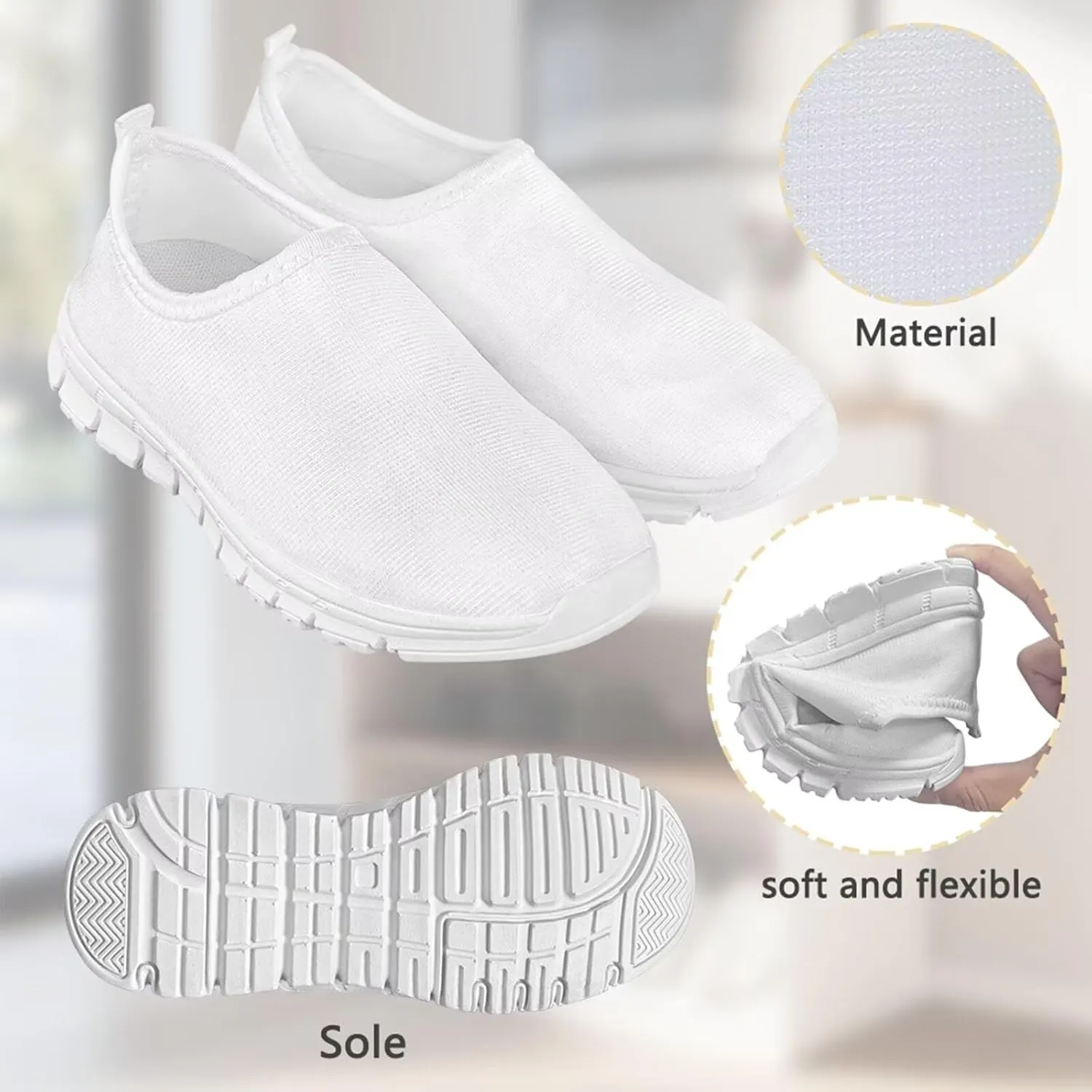 Easter Shoes for Girls Slip On Sneakers Cute Kids Tennis Gym Shoes
