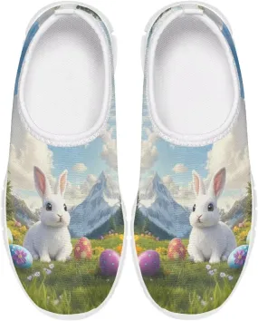 Easter Shoes for Girls Slip On Sneakers Cute Kids Tennis Gym Shoes