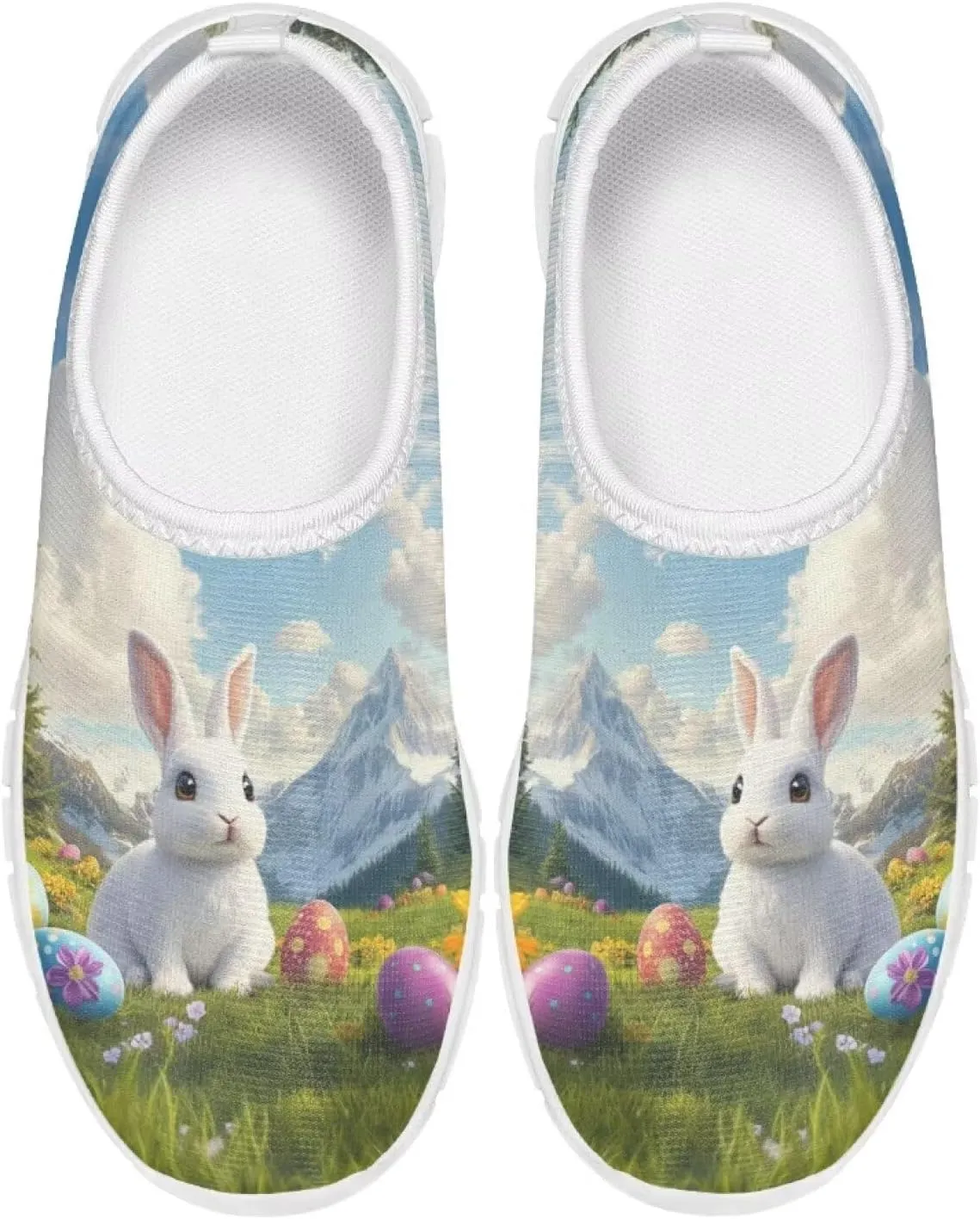Easter Shoes for Girls Slip On Sneakers Cute Kids Tennis Gym Shoes