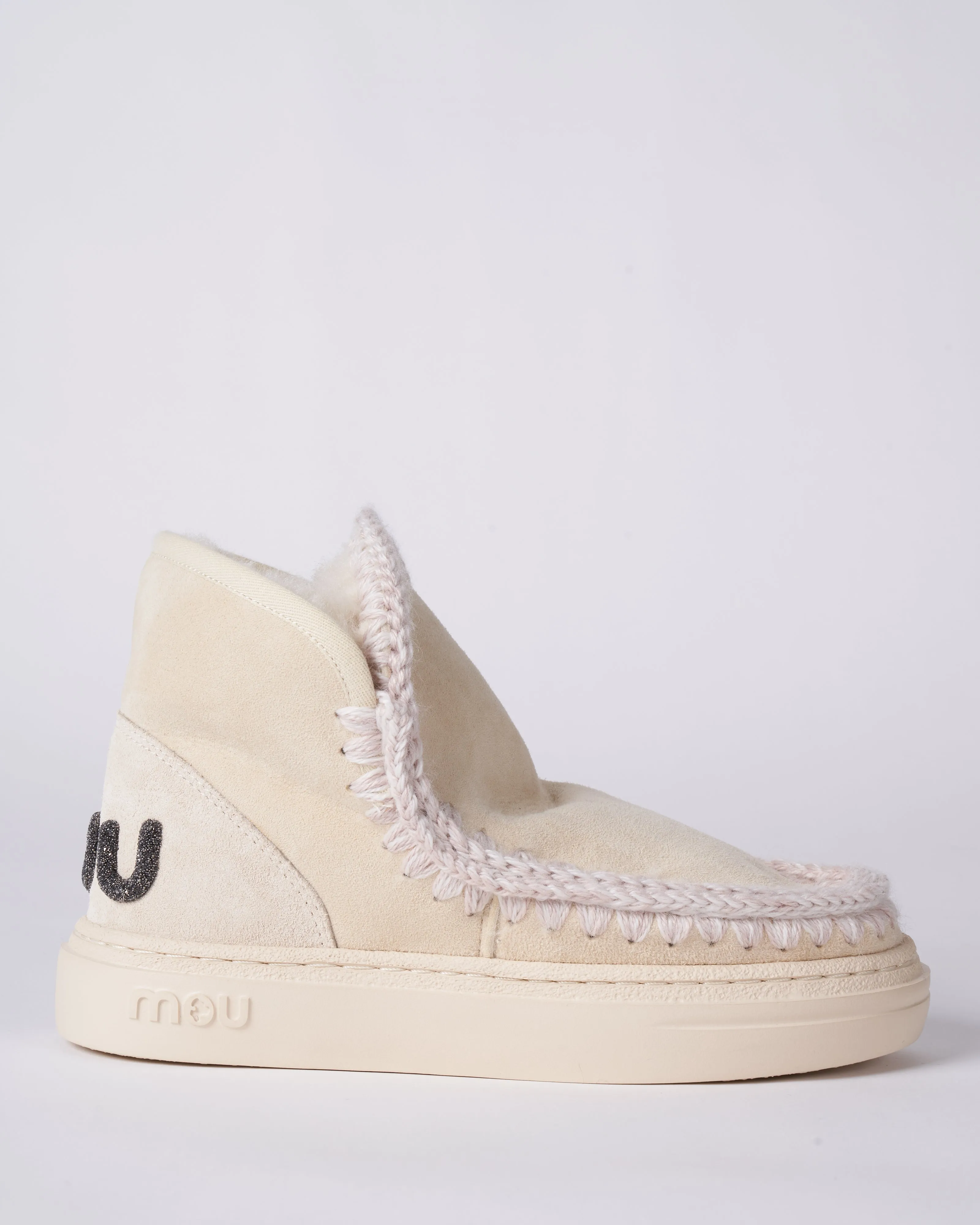 eskimo sneaker bold glitter logo