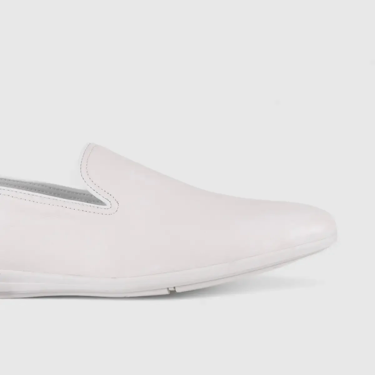Formales Leather Loafers White 2142A-3