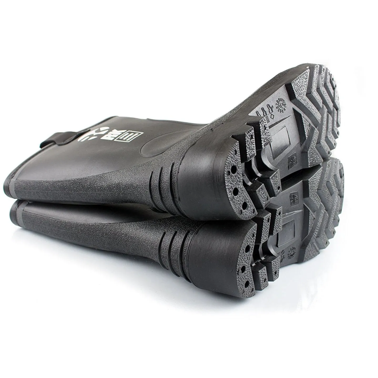 Insulated Waterproof Fur Interior Rubber Sole Winter Rain Boots-RKBW-BK