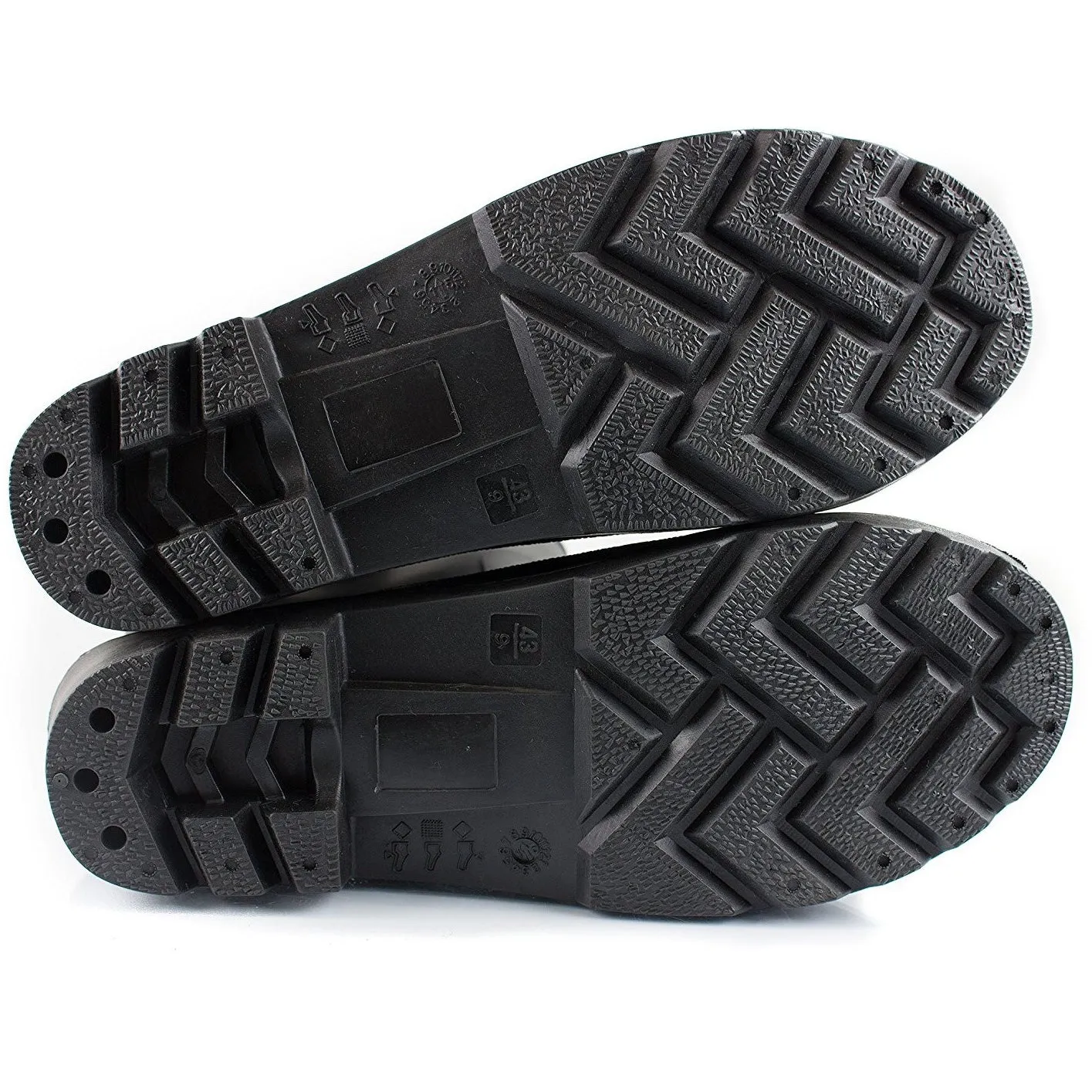 Insulated Waterproof Fur Interior Rubber Sole Winter Rain Boots-RKBW-BK
