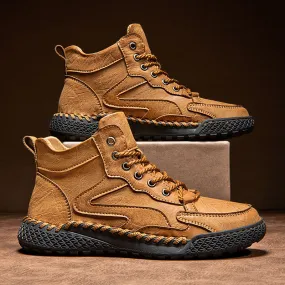 Insulated/High Top Leather Shoes.