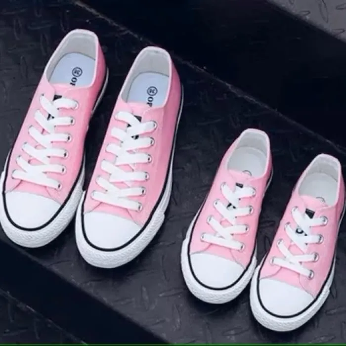 Kids Low Top Canvas Sneakers, 6 Colors Available | Laces Included, Back to School Essentials | Ages 2-14 y/o
