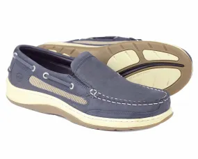 LARGS Mens Navy Blue Performance Loafer Shoes by Orca Bay