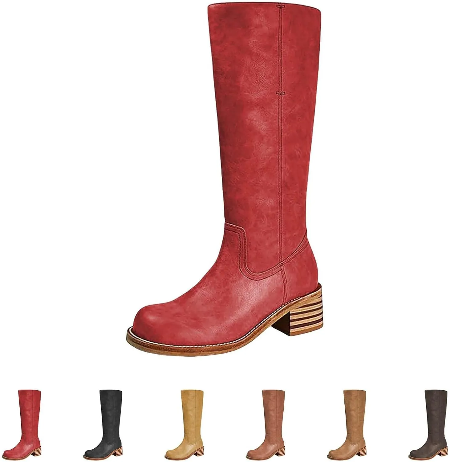 Long Boots for Women Wide Calf over Knee High Boots High Heeled Long Boots Womens Boots Size 5 Wide Calf