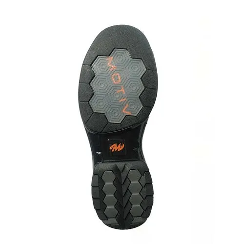 Motiv Mens Propel Black/Carbon/Orange Right Hand Bowling Shoes