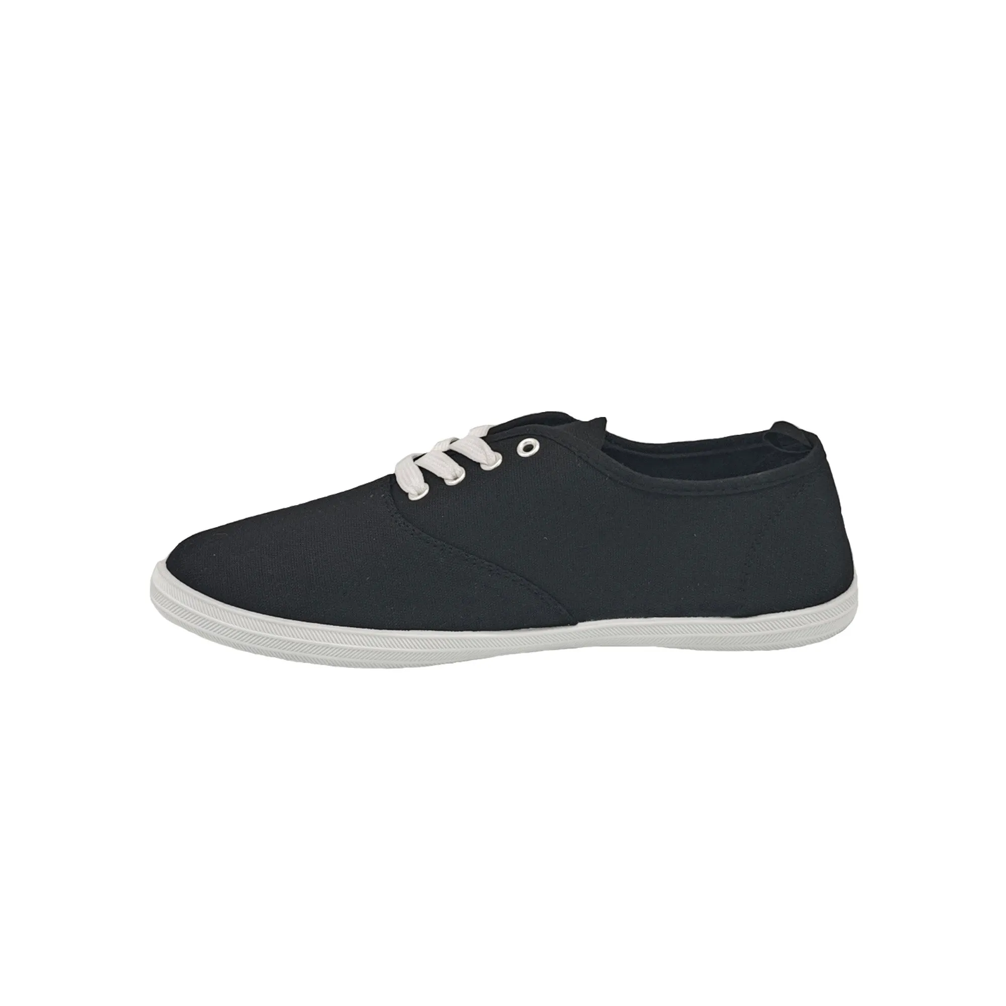 mySTYLE Women's Canvas Lace-Up's, Black