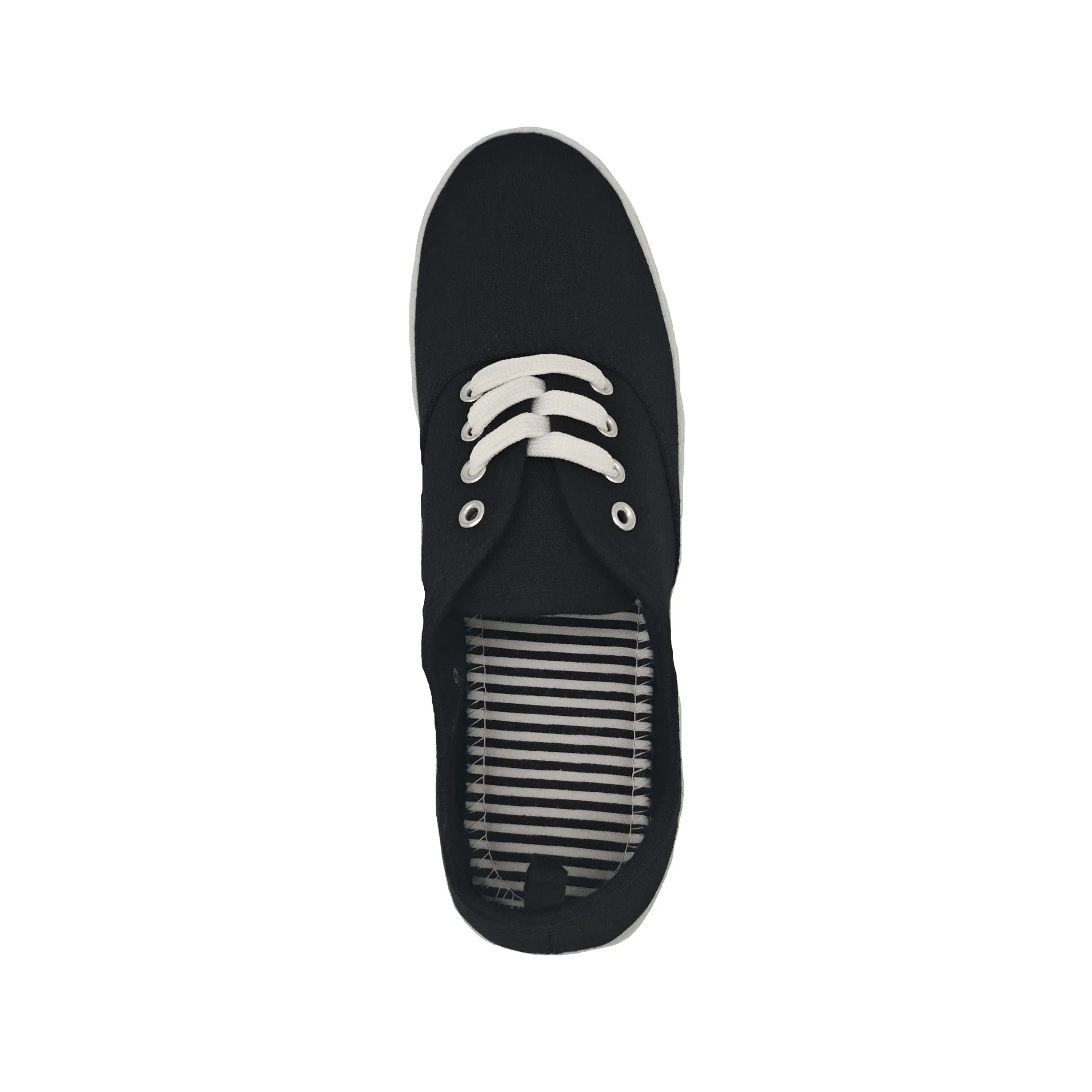 mySTYLE Women's Canvas Lace-Up's, Black