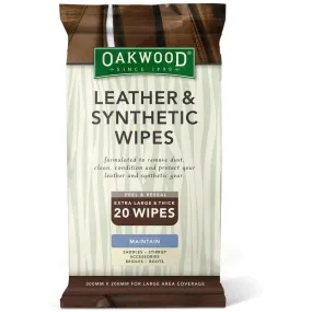 Oakwood Leather And Synthetic Cleaning Wipes