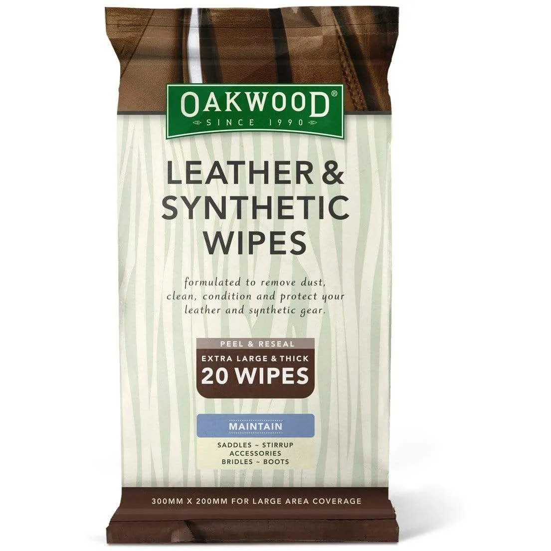 Oakwood Leather And Synthetic Cleaning Wipes