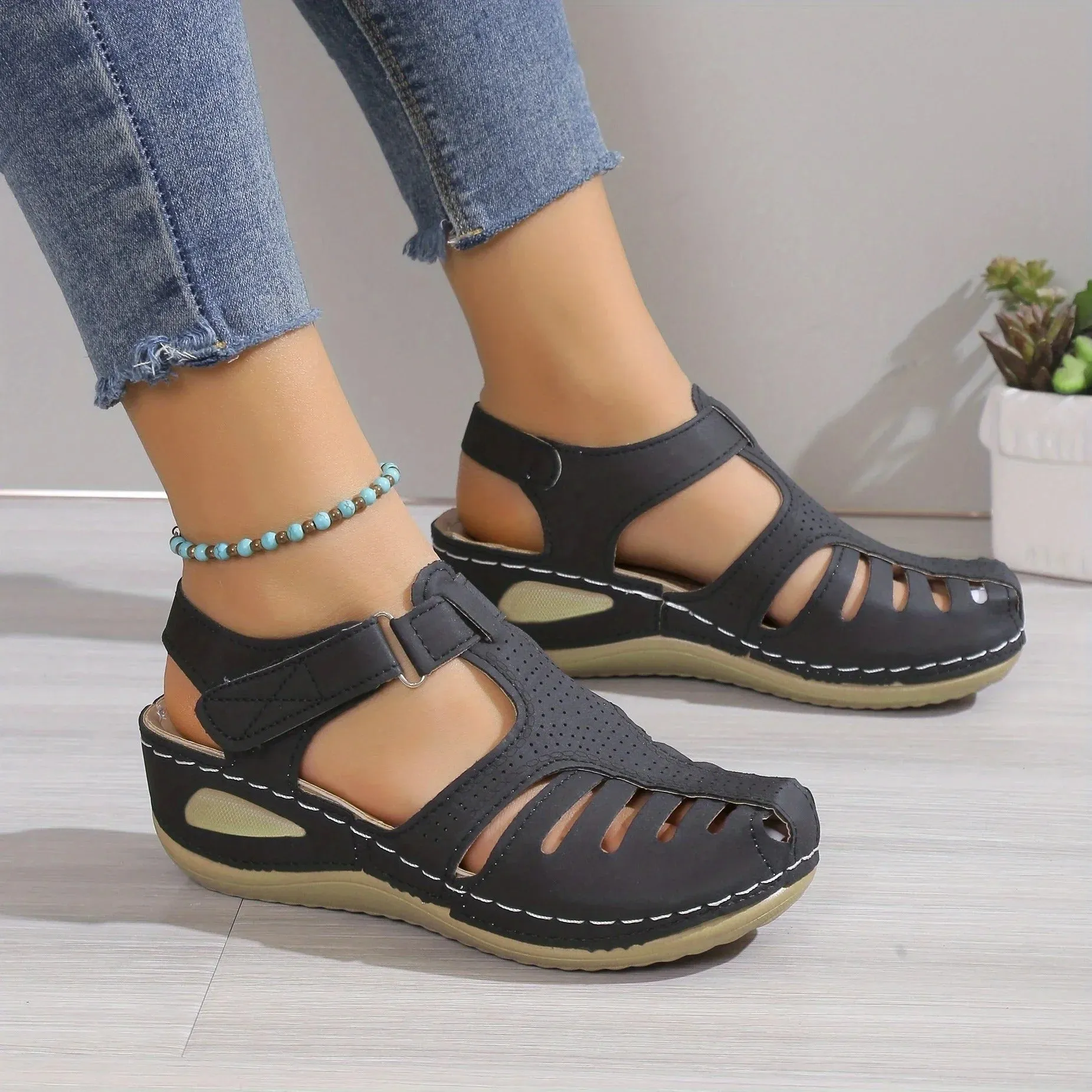 Ophelia - Elegant Platform Wedge Sandals for Women