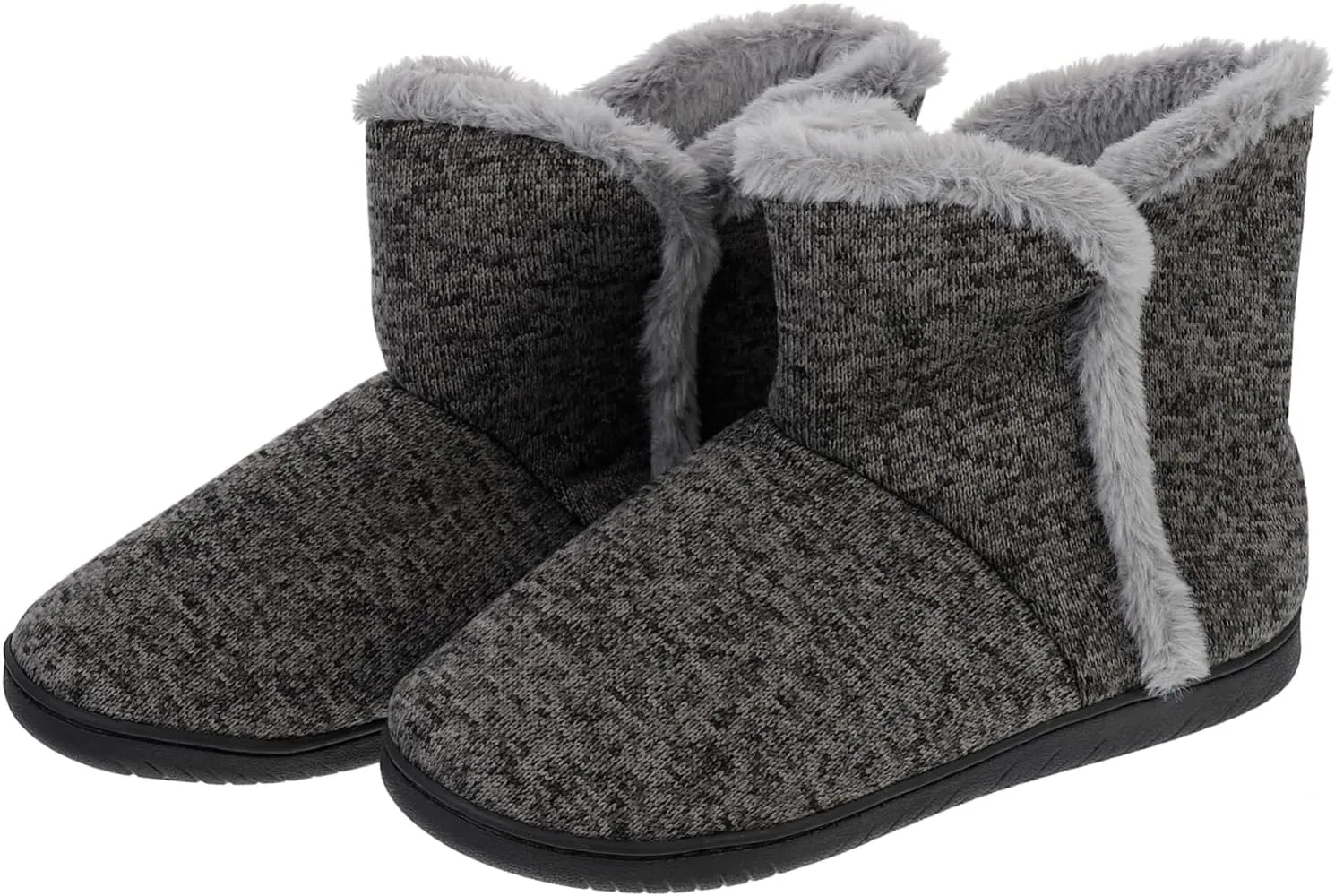 PartyKindom 1 Pair Men Winter Warm Slippers Lightweight Non Slip Home Wearing Boots for Comfort and Warmth for Indoor Use Durable Soft Lining for Cold Weather
