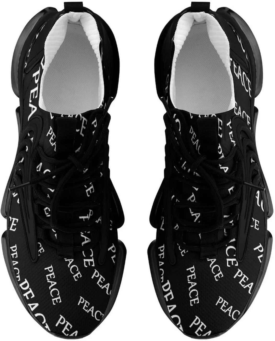 Peace Mens Sneakers Running Shoes Lightweight Athletic Shoes for Jogging Walking Gym