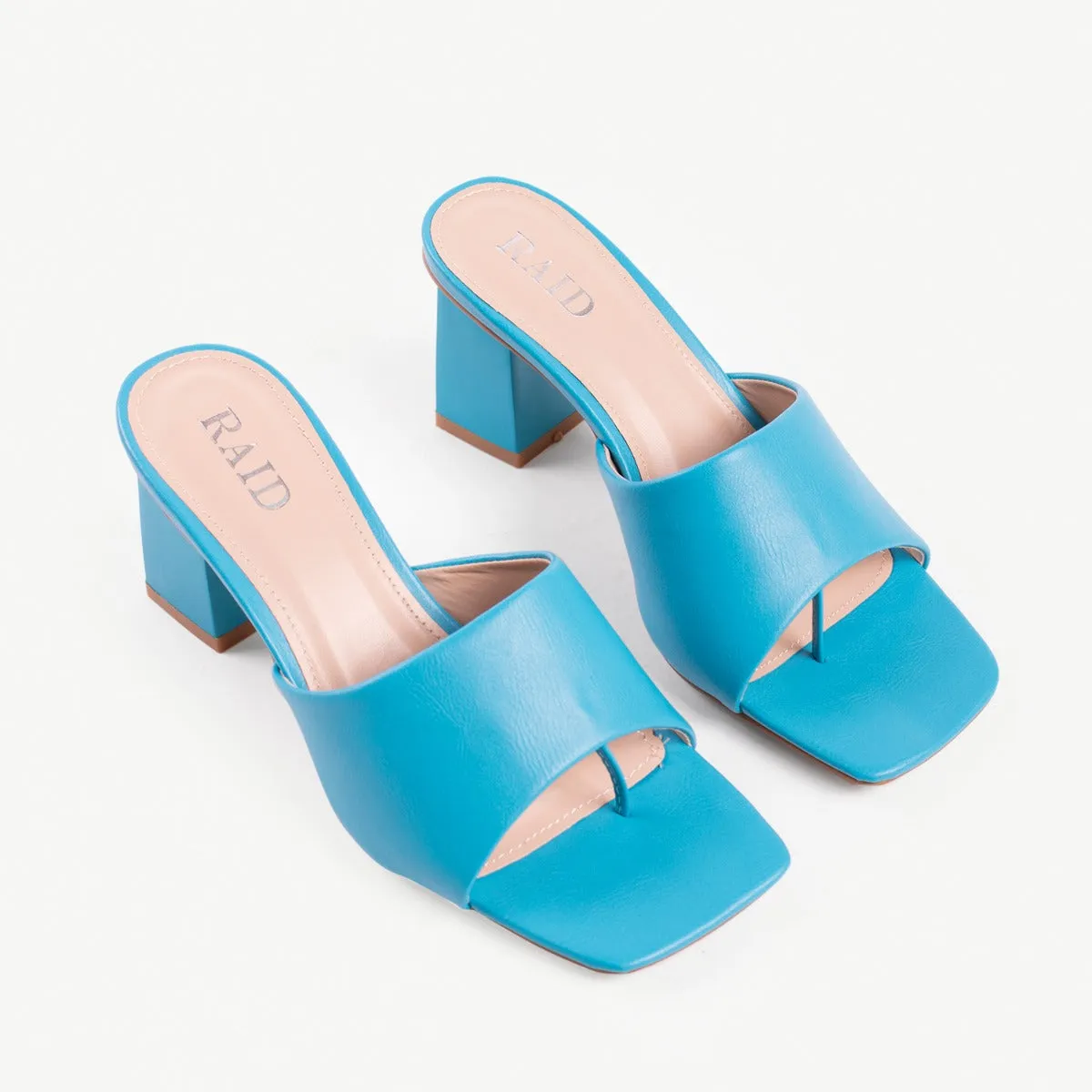 RAID Pia Heeled Mule in Blue