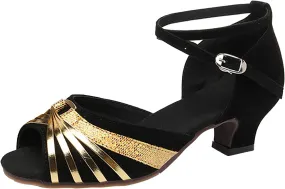 Sandal Heel for Women Sparkly Heels Sandals Strappy Heels Dressy Women's Slingback Heel Chunky Block