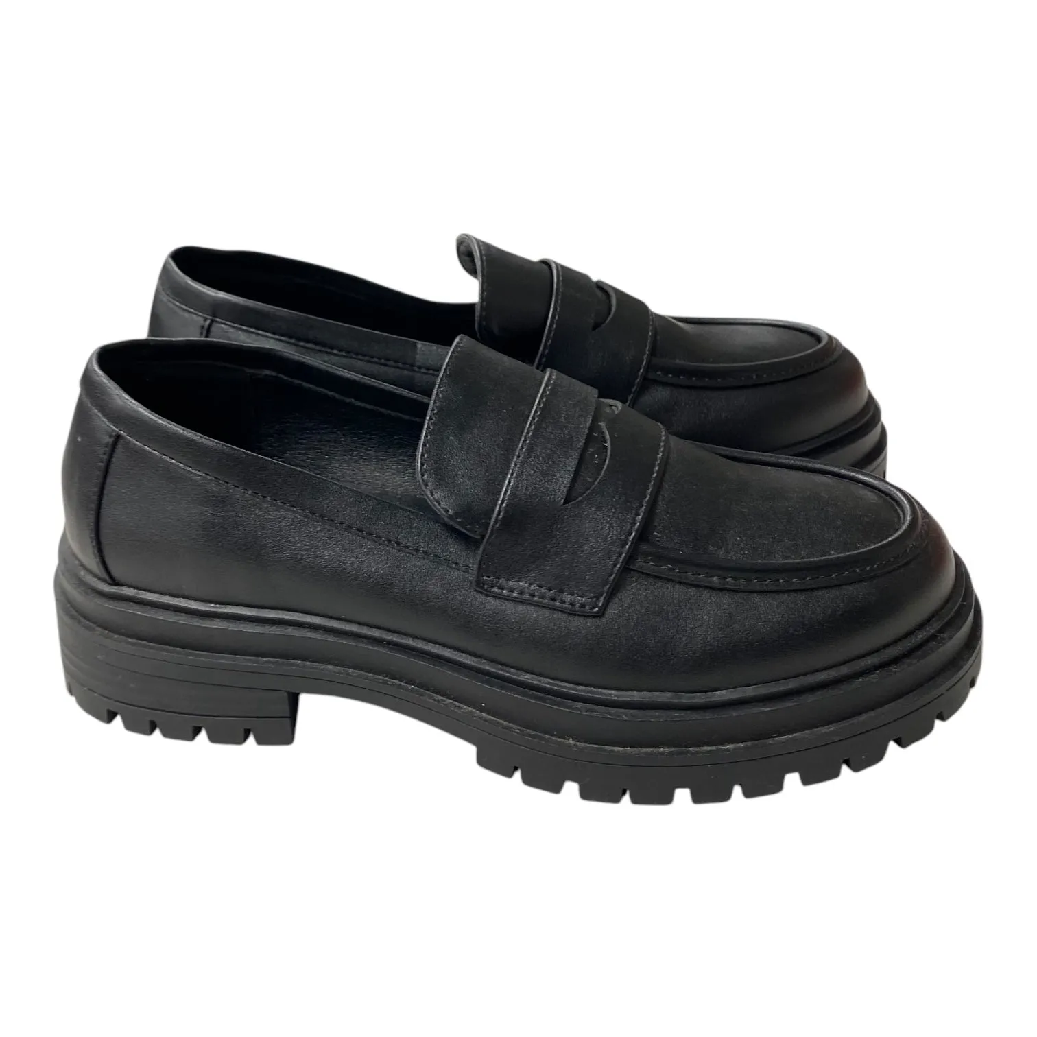 Shoes Heels Platform  In Black, Size:5.5
