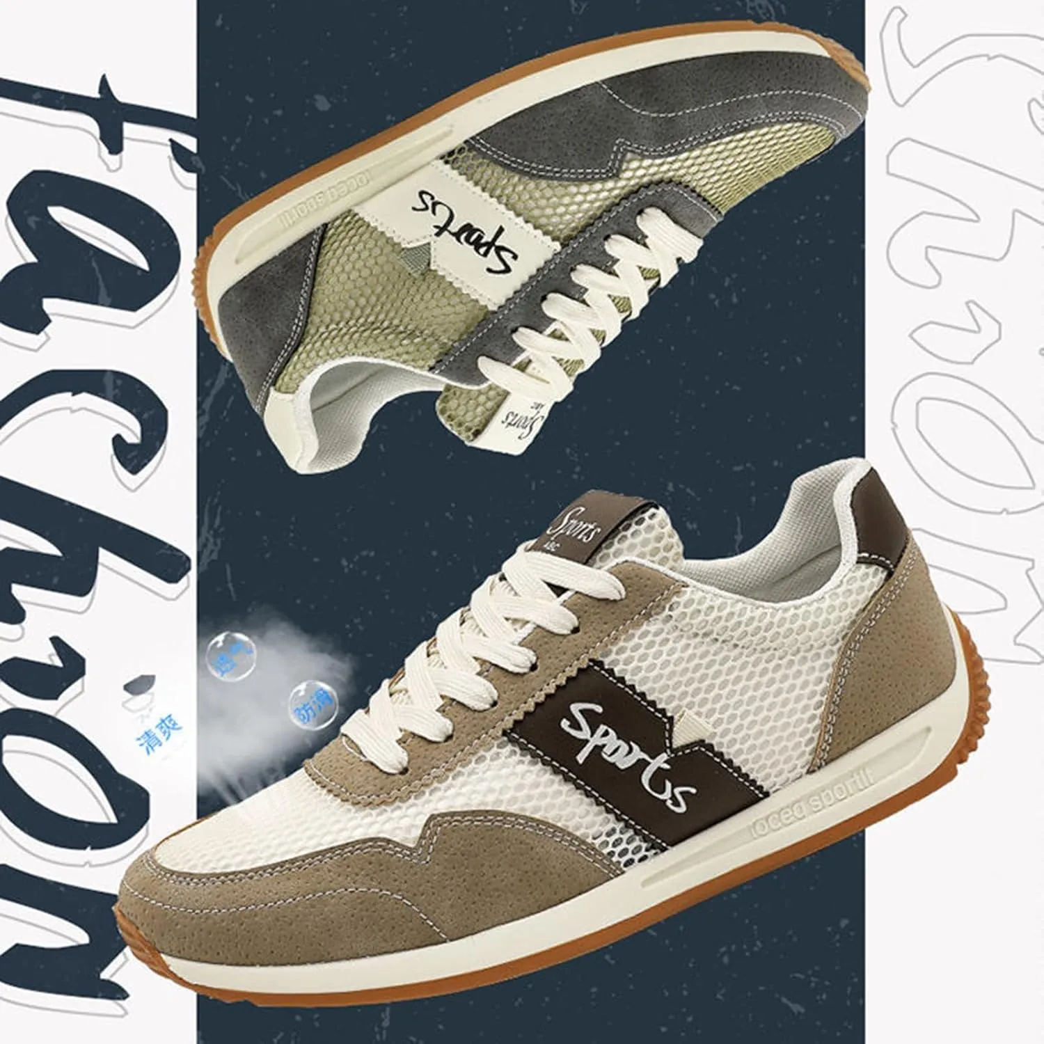 Slip On Walking Shoes for Women Men Breathable Lightweight Lace Up Fashion Sneakers Summer Casual Comfortable Sneakers