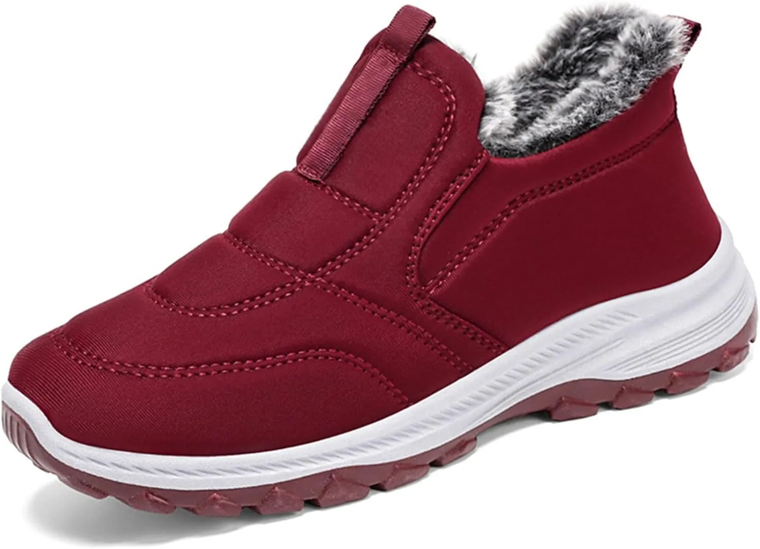 Snow Boots for Women Wide WidthPlush Lined Snow Boots Womens Fur Lined Ankle Boot Barefoot Shoes Grounded Footwear Hiking House Shoes for Women Mens Snow Booties