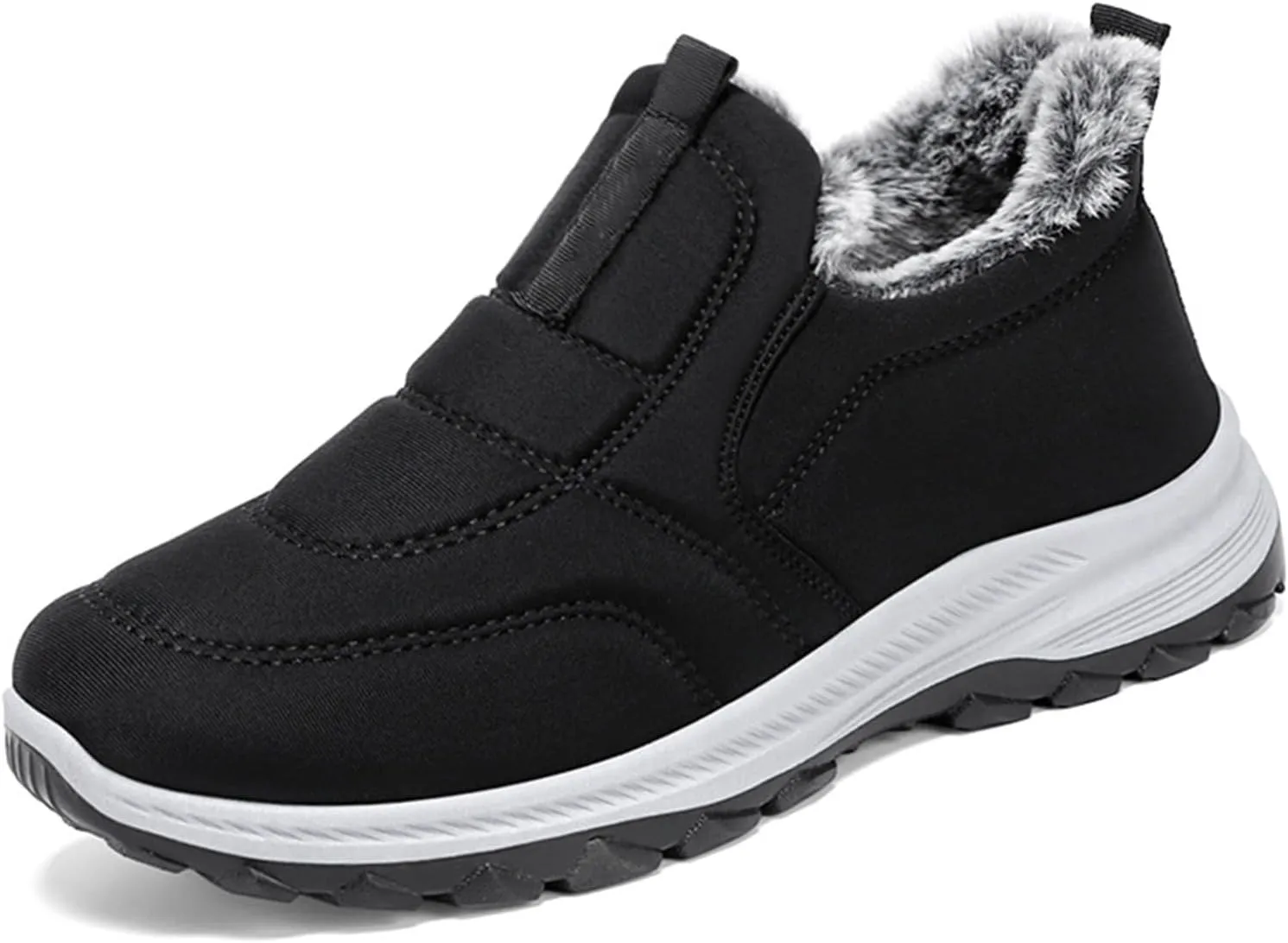Snow Boots for Women Wide WidthPlush Lined Snow Boots Womens Fur Lined Ankle Boot Barefoot Shoes Grounded Footwear Hiking House Shoes for Women Mens Snow Booties