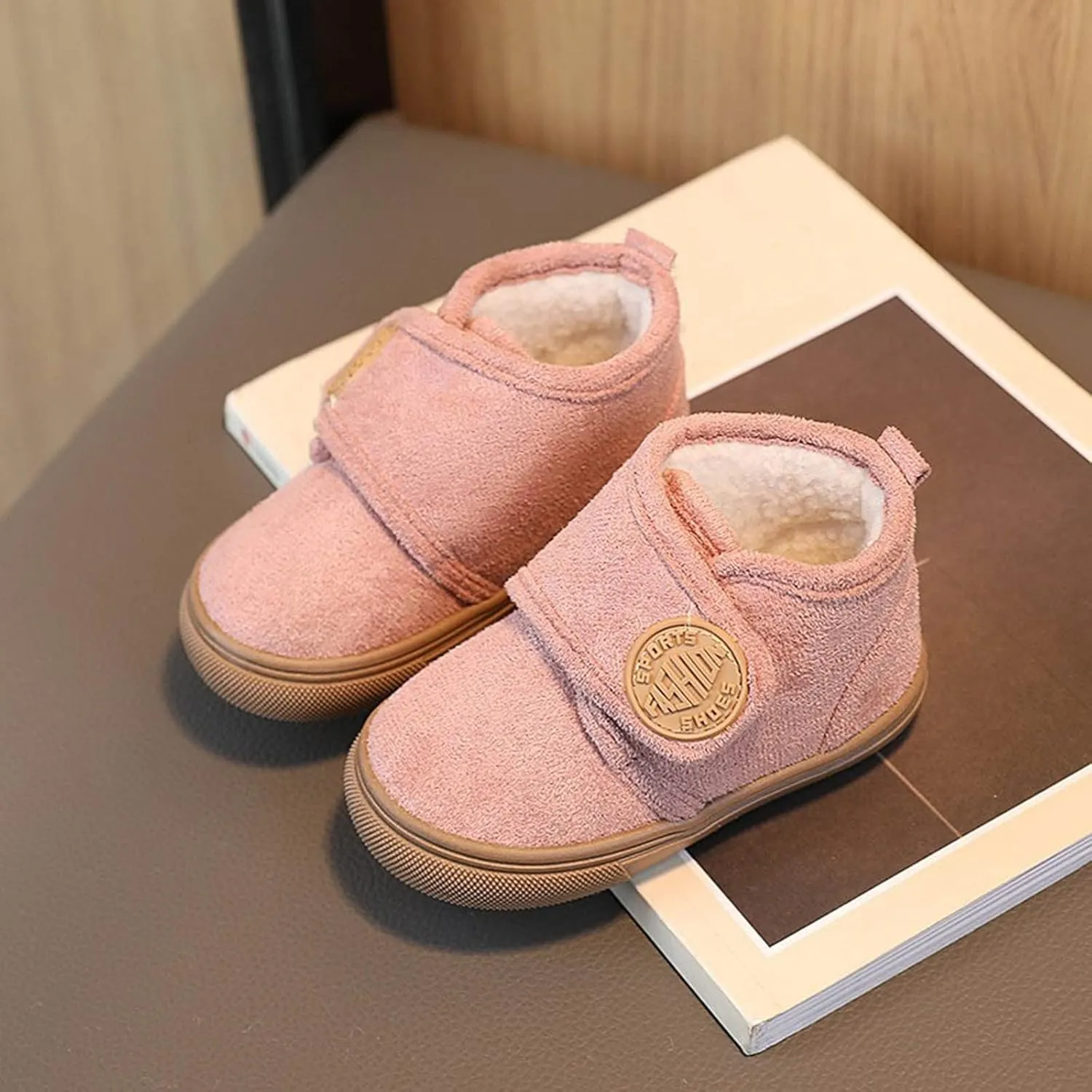 Snow Boots Toddler Girl Fashion Winter Children Boots Boys And Girls Flat Bottoms Non Slip Solid Boots